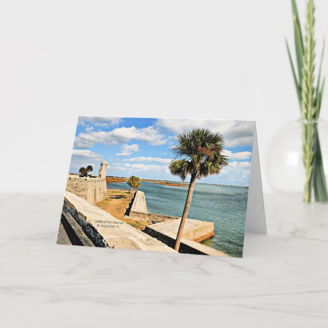 Castle of San Marcos, Saint Augustine, FL  Kort (Framsida)