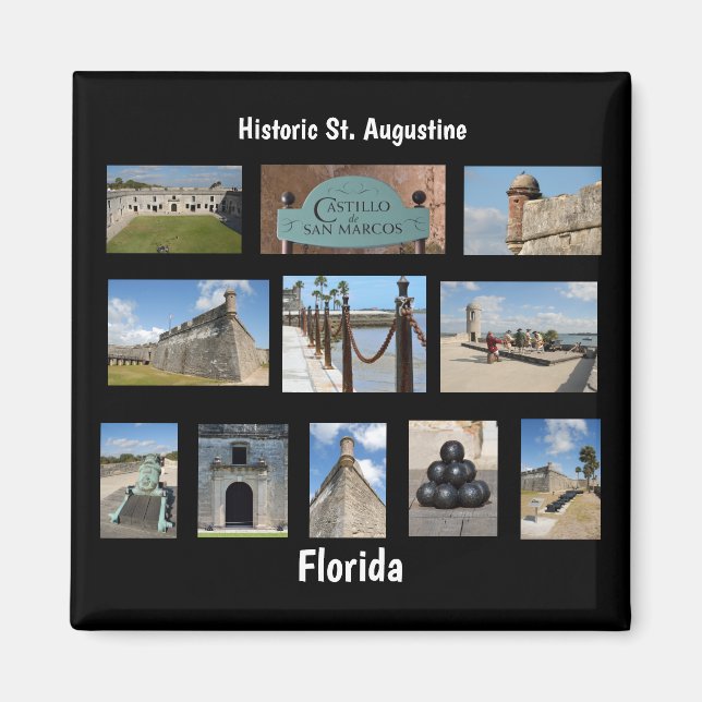 Castle of San Marcos St. Augustine, Fl. Magnet (Framsidan)