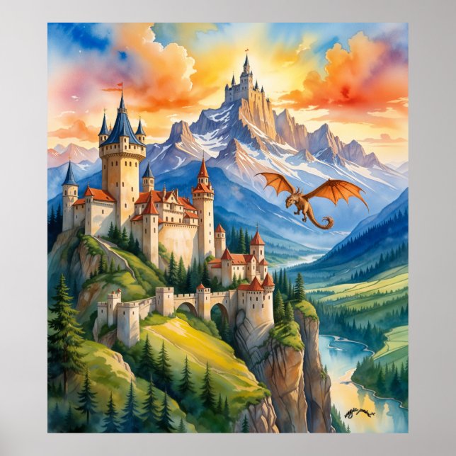 Castle of the Dragon's Dawn Poster (Framsidan)