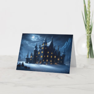 Castle of the Hollow Kall Natt Helgkort