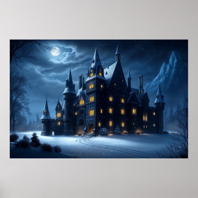 Castle of the Hollow Kall Natt Poster (Framsidan)