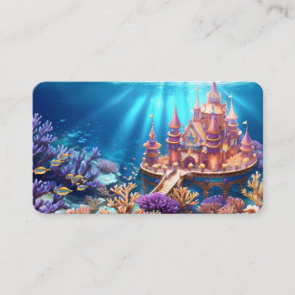Castle of the Underwater Realm Bookmark Visitkort