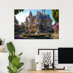 Castle of Victorian Splendor Poster