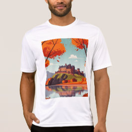 Castle on a mountain t shirt