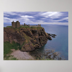 Castle på Cliff Poster