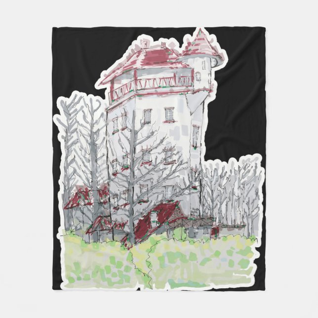 Castle Palthetoren i Sprengenberg Fleecefilt (Framsidan)