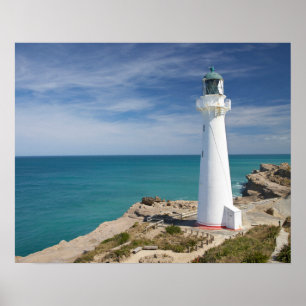 Castle Point Lighthouse, Castlepoint, Wairarapa Poster