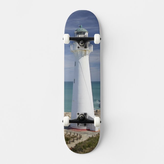 Castle Point Lighthouse, Castlepoint, Wairarapa, Skateboard Bräda 20 Cm (Framsida)