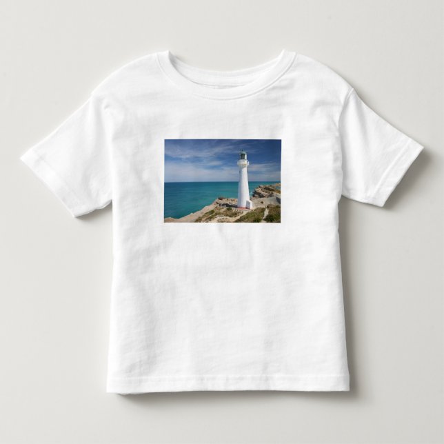 Castle Point Lighthouse, Castlepoint, Wairarapa, T-shirt (Framsida)