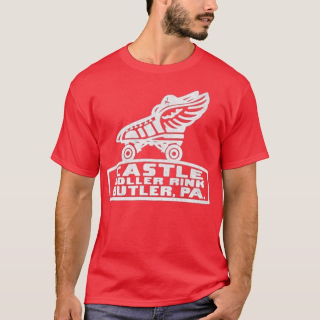 Castle Roller Rink - Butler, PA T Shirt (Framsida)