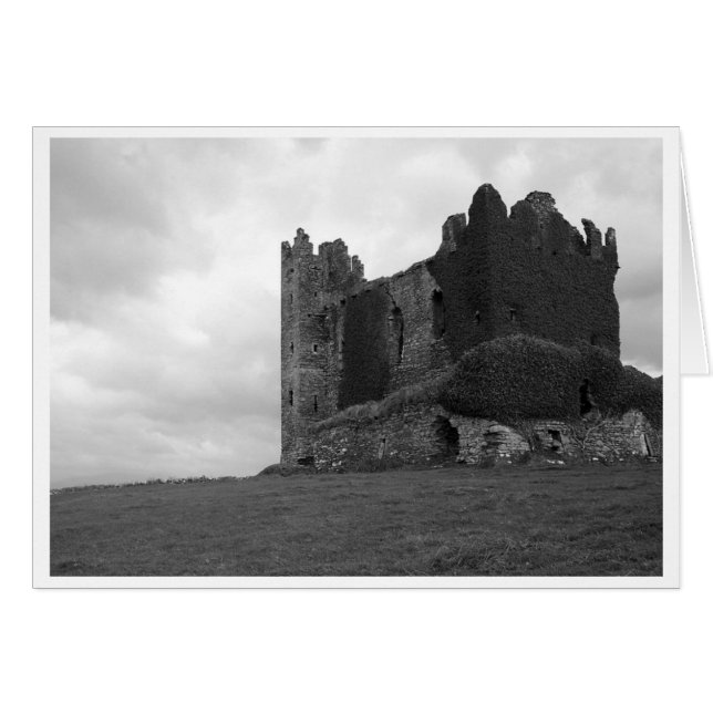 Castle Ruins in County Kerry Hälsningskort (Framsidan Horizontal)