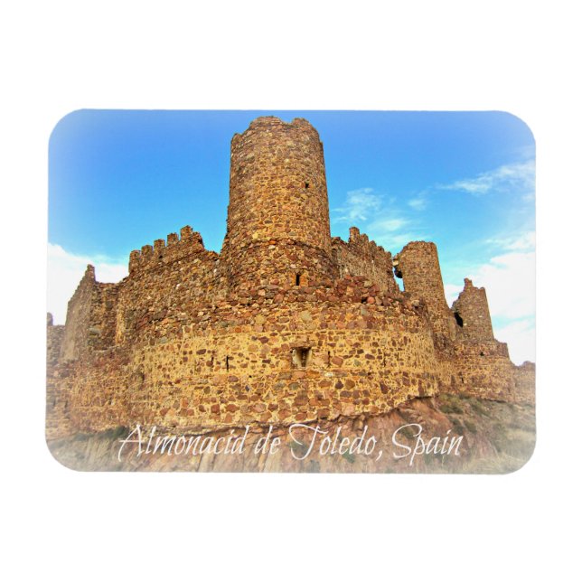 Castle Ruins of Muslim ursprung in Spain Magnet (Horisontell)