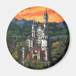 Castle Schloss Neuschwanstein Magnet
