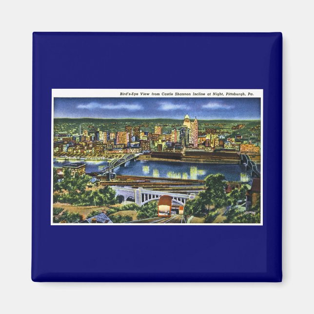 Castle Shannon Incline, Pittsburg, PA Magnet (Framsidan)