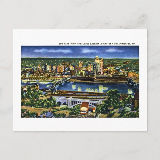 Castle Shannon Incline, Pittsburgh, PA Vykort (Framsida)