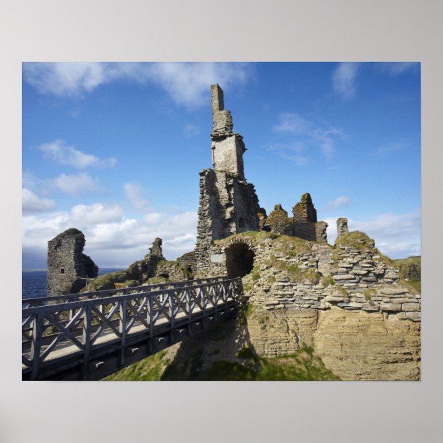 Castle Sinclair Girnigoe, Wick, Caithness Poster (Framsidan)