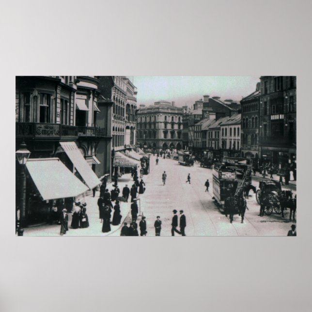 Castle Square, Belfast, 1902 Poster (Framsidan)