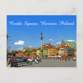 Castle Square, Warszawa, Polen Vykort