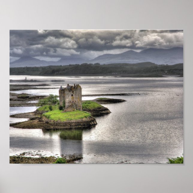 Castle Stalker Appin Argyll Scotland Poster (Framsidan)