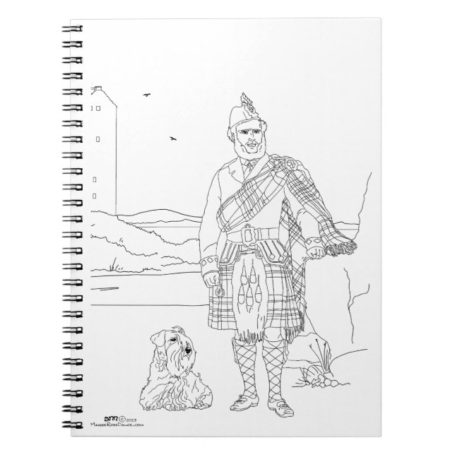 Castle Stalker, Argyll Scotland Anteckningsbok (Framsidan)