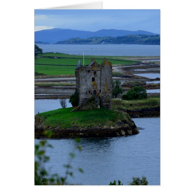 Castle Stalker i Skottland OBS Kort (Framsidan)