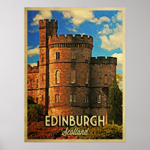 Castle Sten Edinburgh Poster