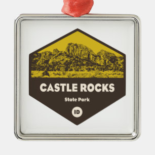 Castle Sten State Park Idaho Julgransprydnad Metall