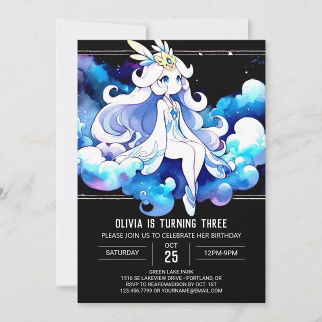 Castle Stollig Princess Birthday Inbjudningar (Framsida)