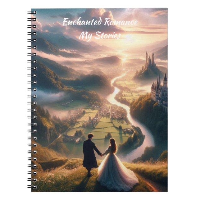 Castle Story Couple Förtrollade Sidor  Anteckningsbok (Framsidan)