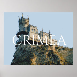 Castle Sväljer bo i Krim Poster