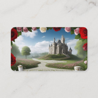 Castle through Wonderland Portal Bookmark Visitkort