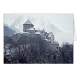 Castle Vaduz Liechtenstein Hälsningskort