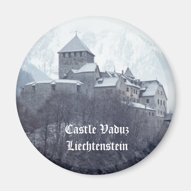 Castle Vaduz Liechtenstein Magnet (Framsidan)