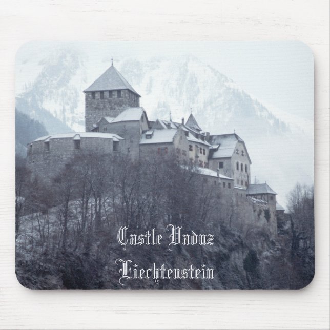 Castle Vaduz Liechtenstein Musmatta (Framsidan)