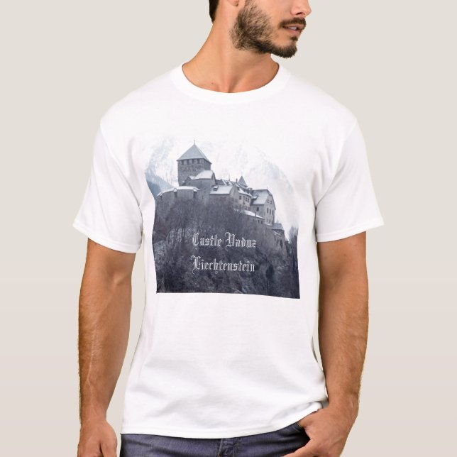 Castle Vaduz Liechtenstein T-shirt (Framsida)