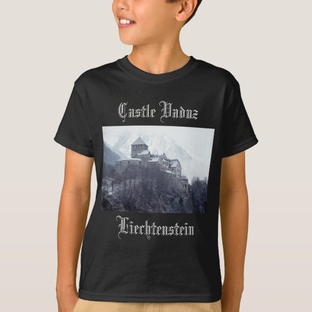 Castle Vaduz Liechtenstein T-shirt (Framsida)