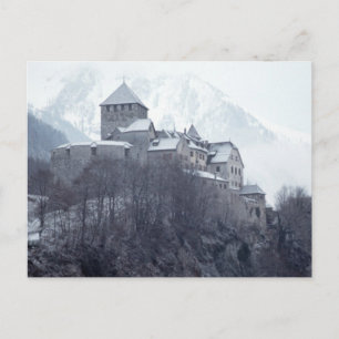 Castle Vaduz Liechtenstein Vykort