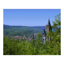 Castle, Wernigerode, Sachsen Anhalt, Tyskland