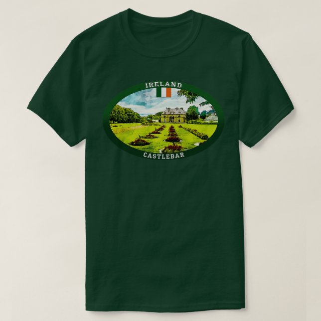 Castlebar Ireland Travel T Shirt (Design framsida)