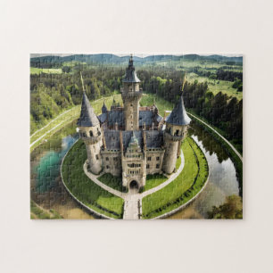 CastleBold och Vackra Jigszle Puzzle Internet Pussel
