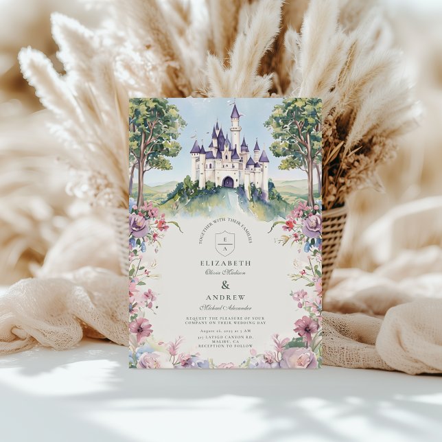 Castlecore Fairytale Garden Wedding Inbjudningar (Skapare uppladdad)