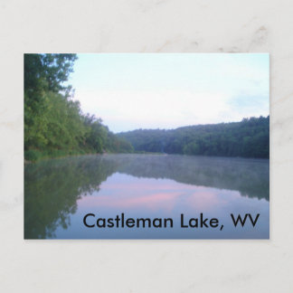 Castleman Lake, WV Vykort