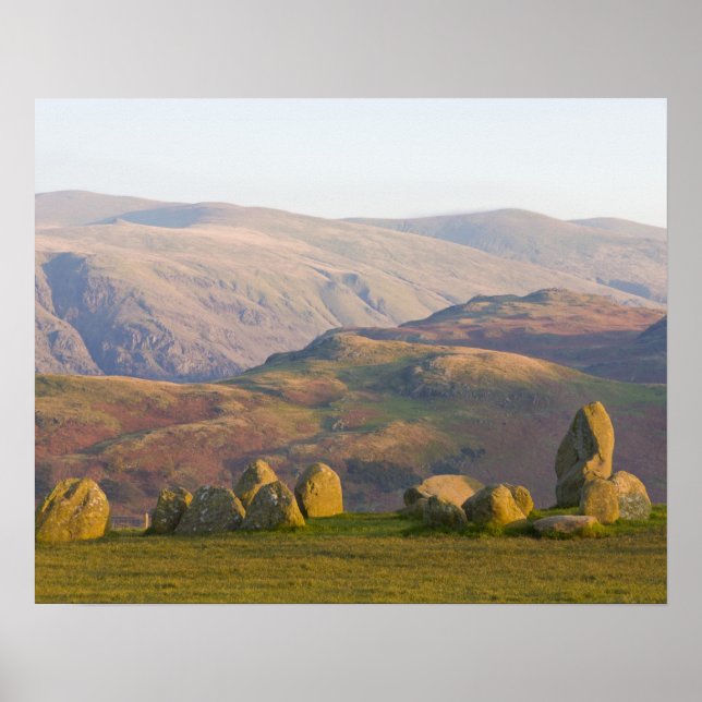 Castlerigg Stone Circle, Sjö District, Cumbria, 2 Poster (Framsidan)