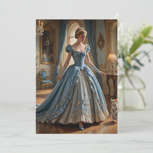 Castles hemliga prinsessa inbjudningar (Stående Fram)