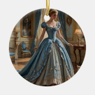 Castles hemliga prinsessa julgransprydnad keramik