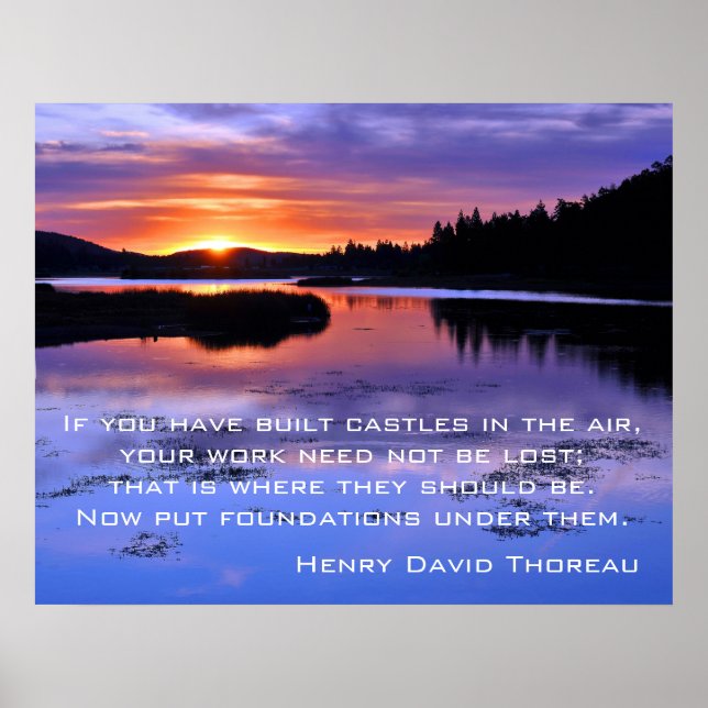 Castles in luft - Thoreau Poster (Framsidan)