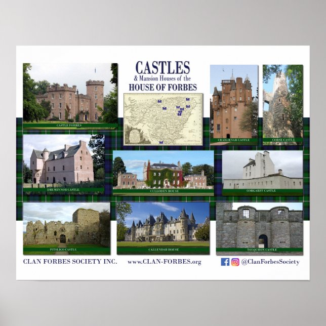 Castles & Mansion House of Forbes Poster (Framsidan)
