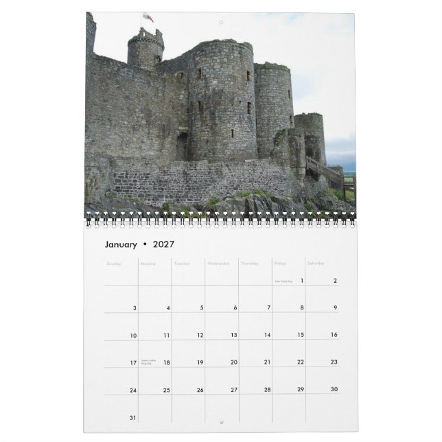 Castles of Ireland & Wales Kalender (Jan 2027)