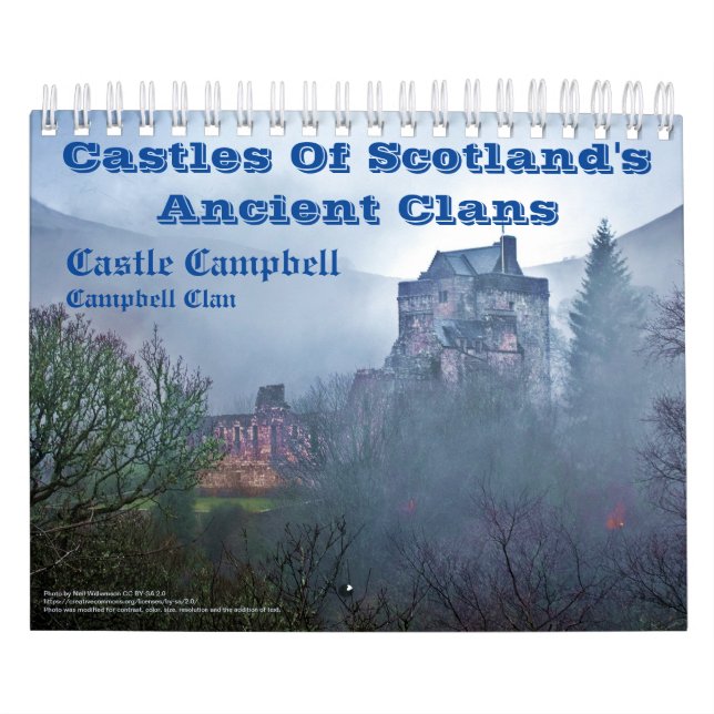 Castles of Scotland's Ancient Klans Photo Calendar Kalender (Omslag)