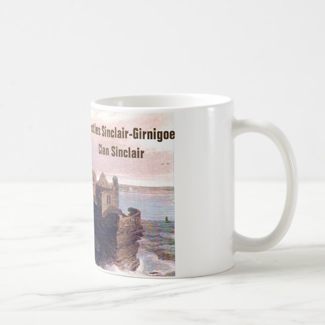 Castles Sinclair-Girnigoe - Klan Sinclair Kaffemugg (Höger)